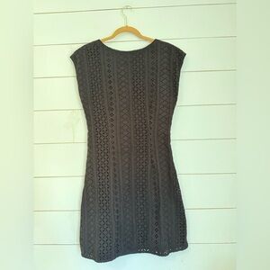 NWOT free people black eyelet lace dress